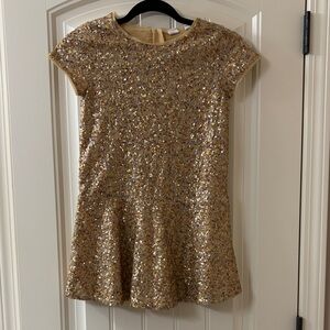 Sparkling Gold/Silver Sequin Gap Kids Dress